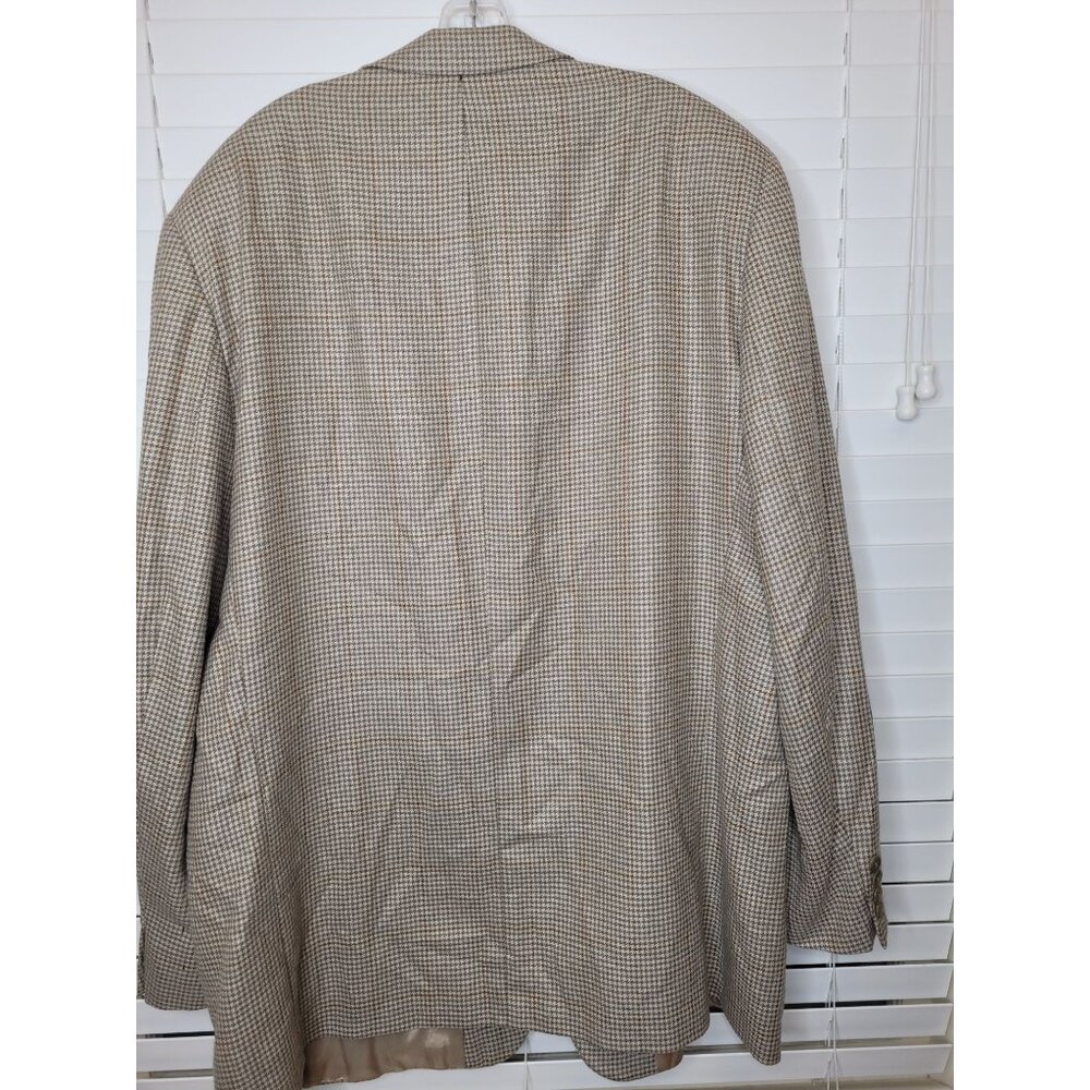 REPP Mens sz 50 Houndstooth Wool Sport Coat Blazer Preppy Classic Office Prof - Picture 3 of 7